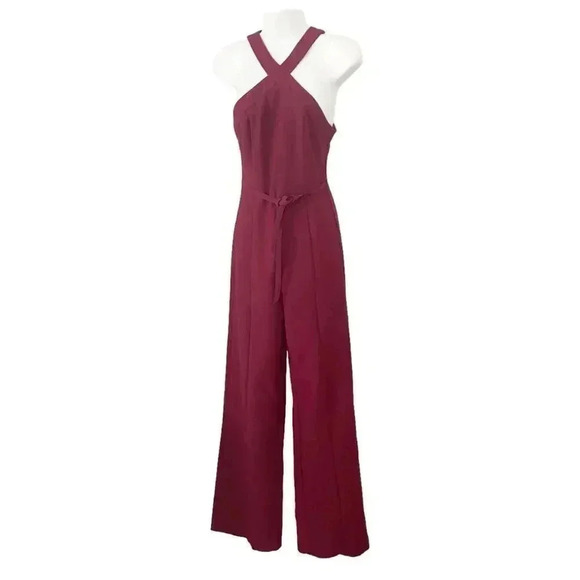 NWT Likely Dash Wide Leg Jumpsuit Rhubarb size 2 - Picture 4 of 10